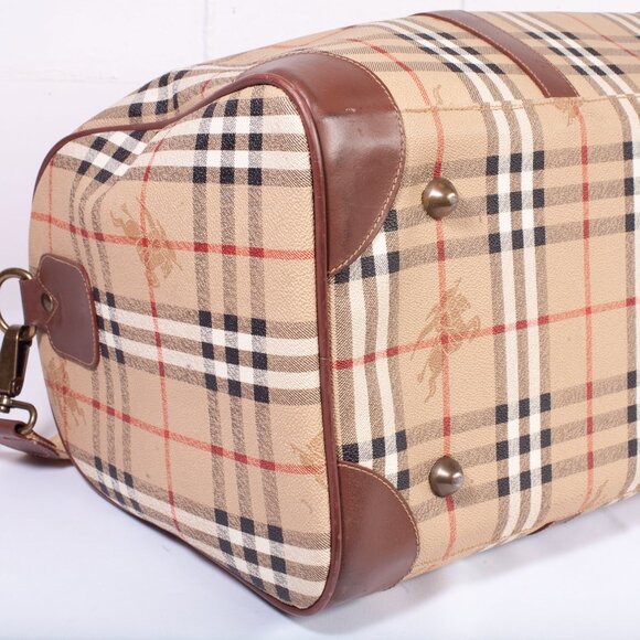 Authentic Burberry Signature Check Boston Holdall Duffle Bag - Picture 6 of 13